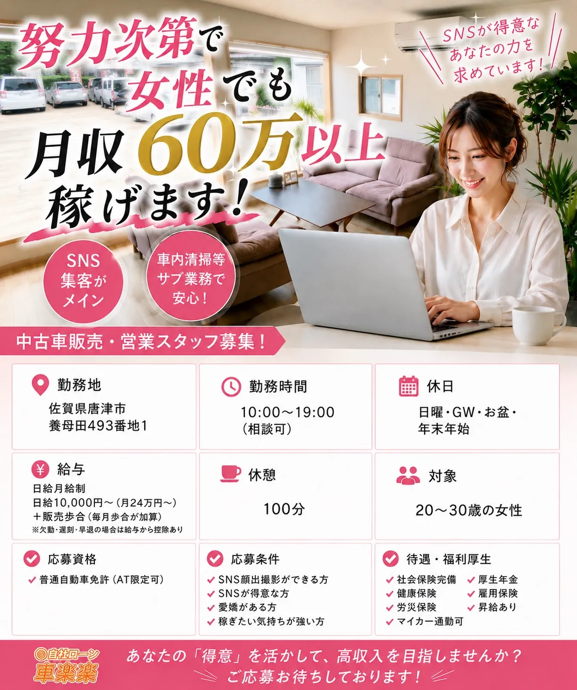 ☆女性限定求人募集☆